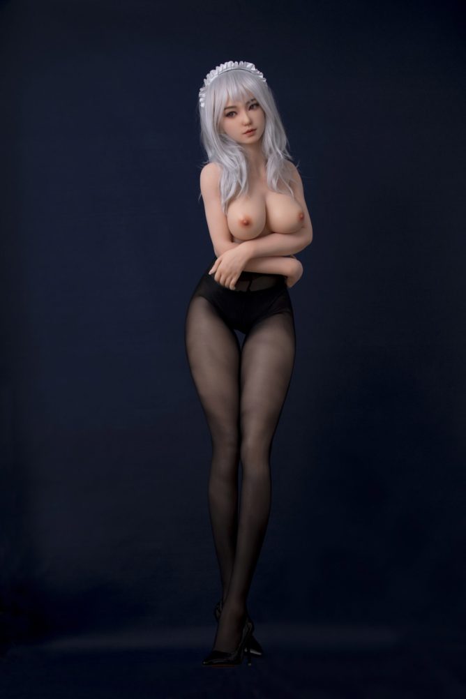 Silicone anime maid sex doll